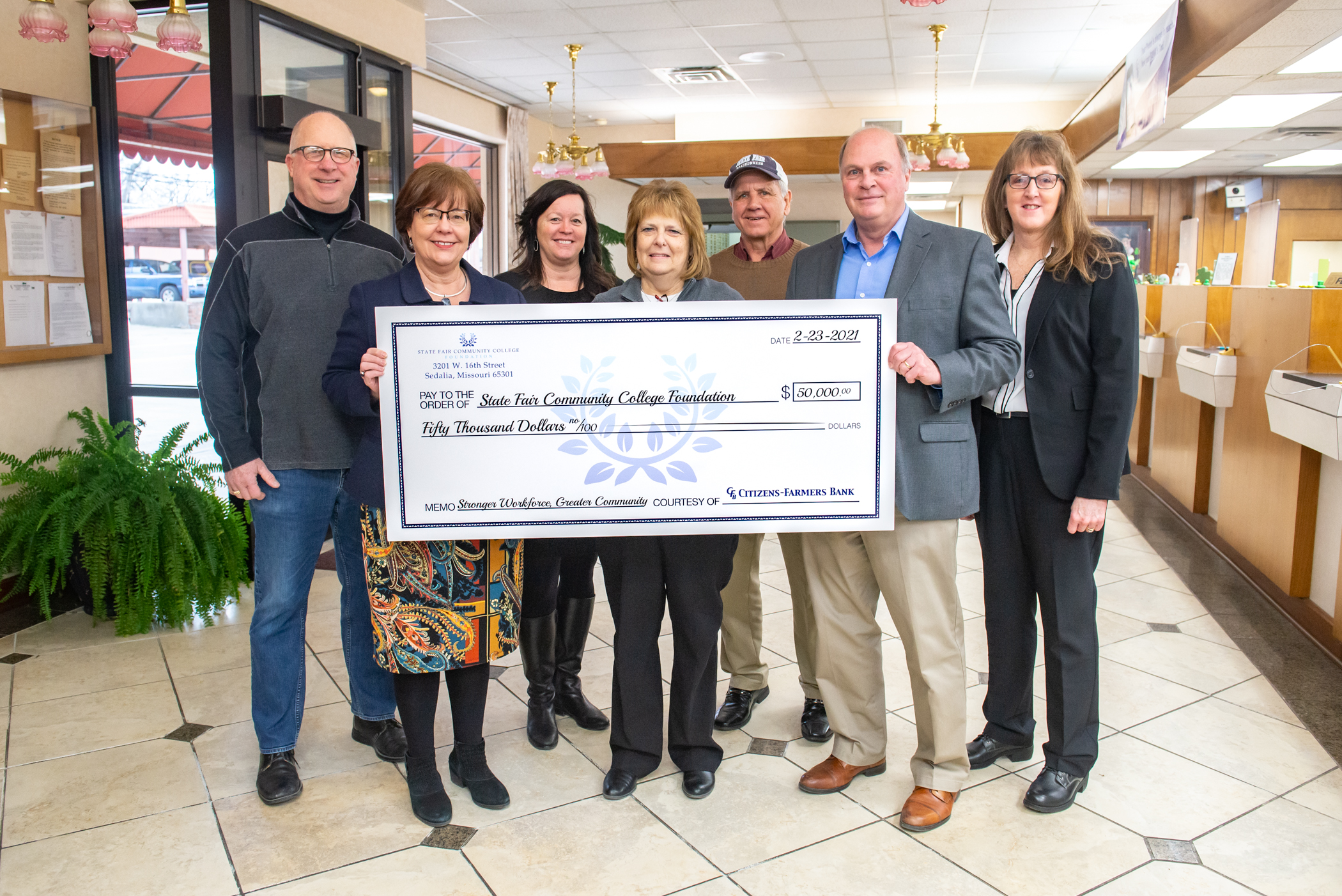Read more about Citizens-Farmers Bank of Cole Camp donates $50,000 to SFCC’s capital campaign