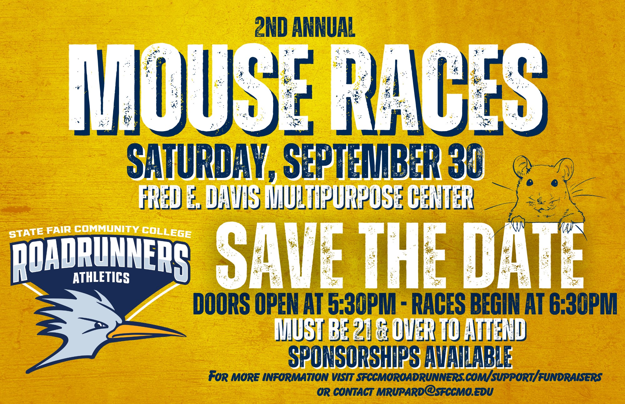 Read more about SFCC Athletics to host second annual Mouse Races