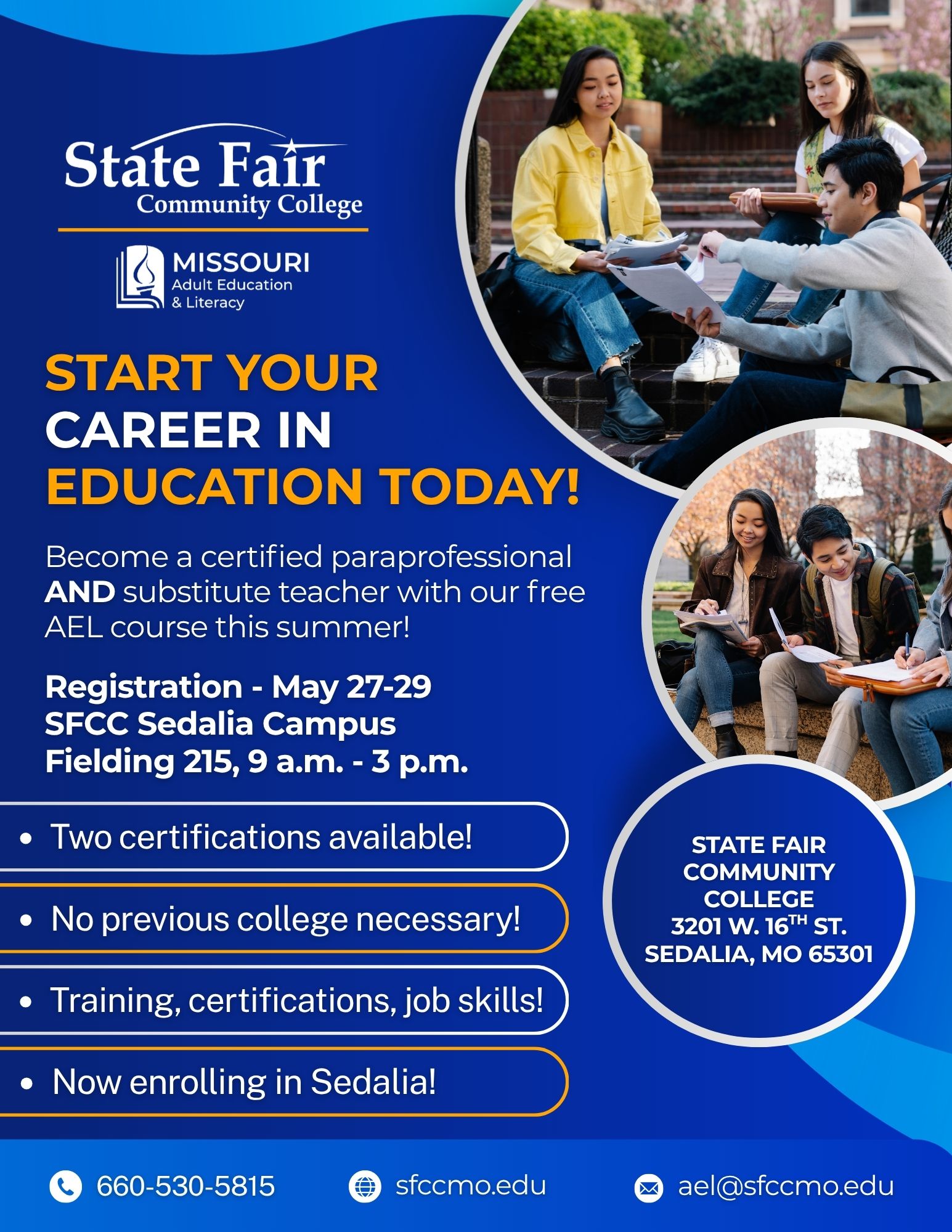 Read more about SFCC Launches New Training Program for Paraprofessional and Substitute Teaching Certification